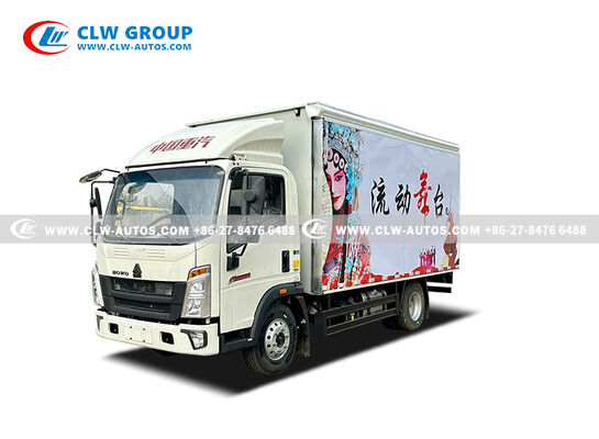 Mobile LED Stage Truck with 4200×2200×2300mm Body Dimensions and 7400×3000mm Deployed Stage Featuring Full Hydraulic Operation