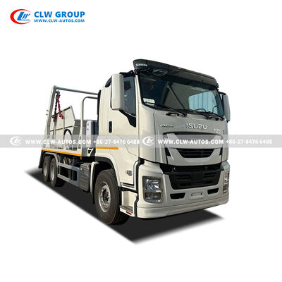 Isuzu Hook Lift Garbage Truck with Hydraulic Hook Lift System for Single Operator Control and Durable Isuzu Chassis