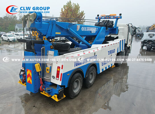 FAW J6P 8×4 Heavy-Duty Rotator Wrecker Tow Truck with 50-Ton Crane and 360° Rotation