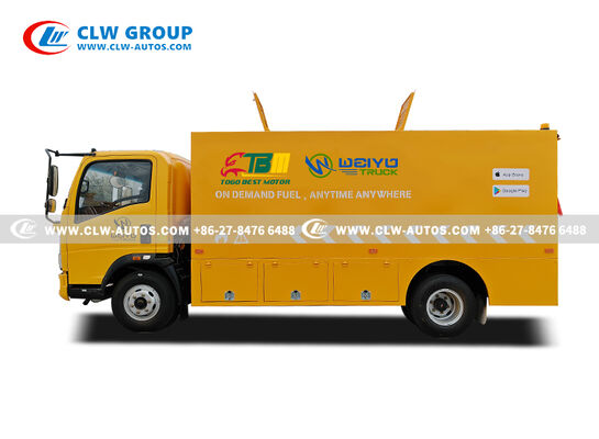 SINOTRUK HOWO CAFU 6000L Fuel Refueling Truck with Dual-Compartment Tank and YUNNEI YN4102 Diesel Engine