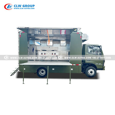 4.2m Mobile Kitchen Truck with Dual-Fuel Cooking Station and Integrated Refrigeration System for Professional Catering