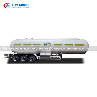61.9 CBM LPG Gas Tanker Trailer with Q345R Steel Construction and 1.61 MPa Working Pressure