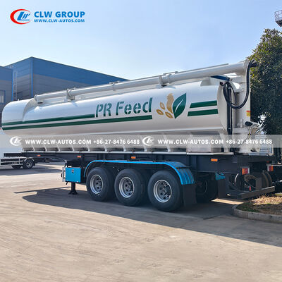 12.6m 6 Compartments Carbon Steel Feed Trailer for Bulk Feed and Mixed Ration Delivery