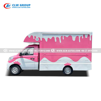 FOTON 4-Wheel Gasoline Mobile Food Truck with Insulated Box and Flip-Up Counters – Euro VI Mini Ice Cream Vending Car