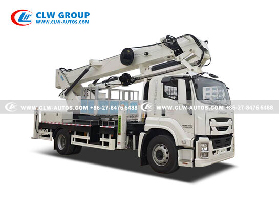 ISUZU GIGA 34-Meter Insulated Aerial Work Truck with Dielectrically Insulated Bucket and Articulated Folding Arm