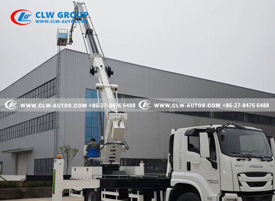 ISUZU GIGA 34-Meter Insulated Aerial Work Truck with Dielectrically Insulated Bucket and Articulated Folding Arm