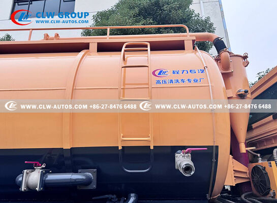 18m³ Combination Sewer Cleaning Truck with 3,500 psi High-Pressure Jetting and ≥8m Vacuum Suction Depth for Municipal Use