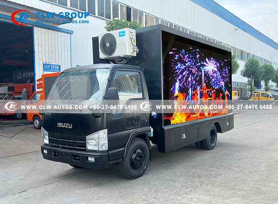 ISUZU Naked Eye 3D Billboard Мобильный наружный светодиодный рекламный автомобиль с кондиционером