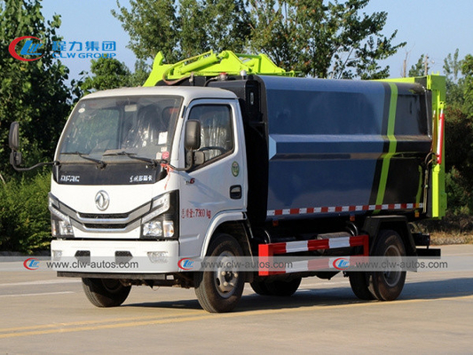 Dongfeng 5CBM 120HP 4X2 6-колесный ковшовый погрузчик с боковой загрузкой Грузовик для сбора мусора